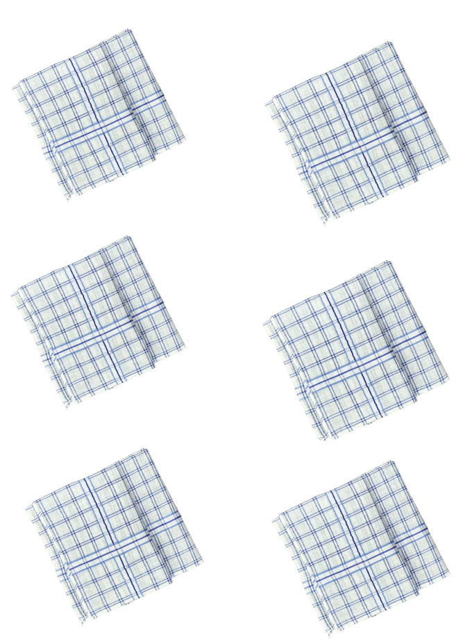 Womy Premium Pure White Cotton 1100 WB  | Luxurious Satin Border Handkerchief - Pack of 12