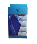 Womy Pure Premium Cotton Handkerchief 4400 WB | Luxurious Gift Set For Men | White Color With Satin Border - Pack Of 6 ( 2 Sets of 6pcs Each ) - Image 2