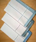 Womy Premium Pure White Cotton 6700 WB  | Luxurious Satin Border Handkerchief - Pack of 12 - Image 2