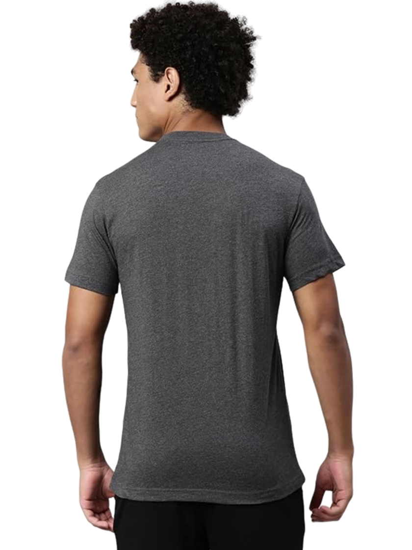 Womy Premium Soft Plain Dark Grey T-Shirt for Men  | Comfortable & Luxury All-Day Wear (18) - Image 4