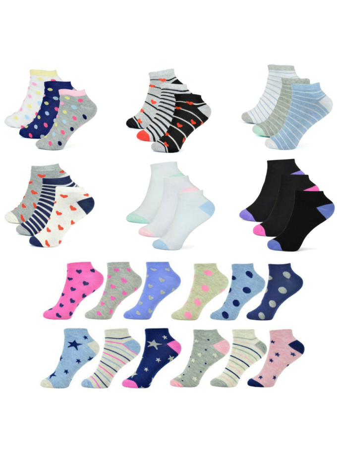 Womy Premium Socks for Women Printed Colours