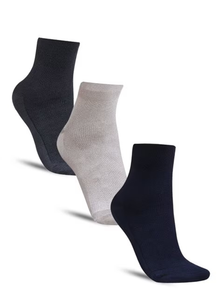Womy Premium Plain Colours Regular Socks for Men | Ultimate Comfort | Durability and Style for Everyday Wear | Pack Of 06 & 12 - Image 2