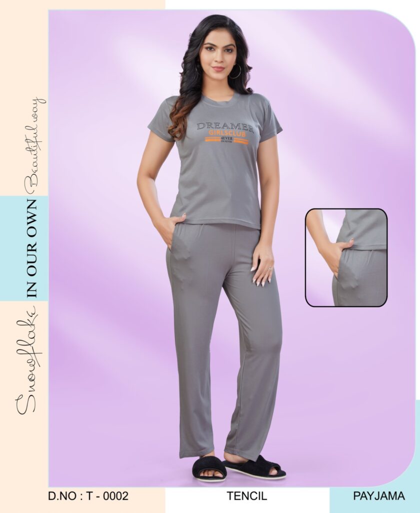 Womy Tencel Night Suit T0002