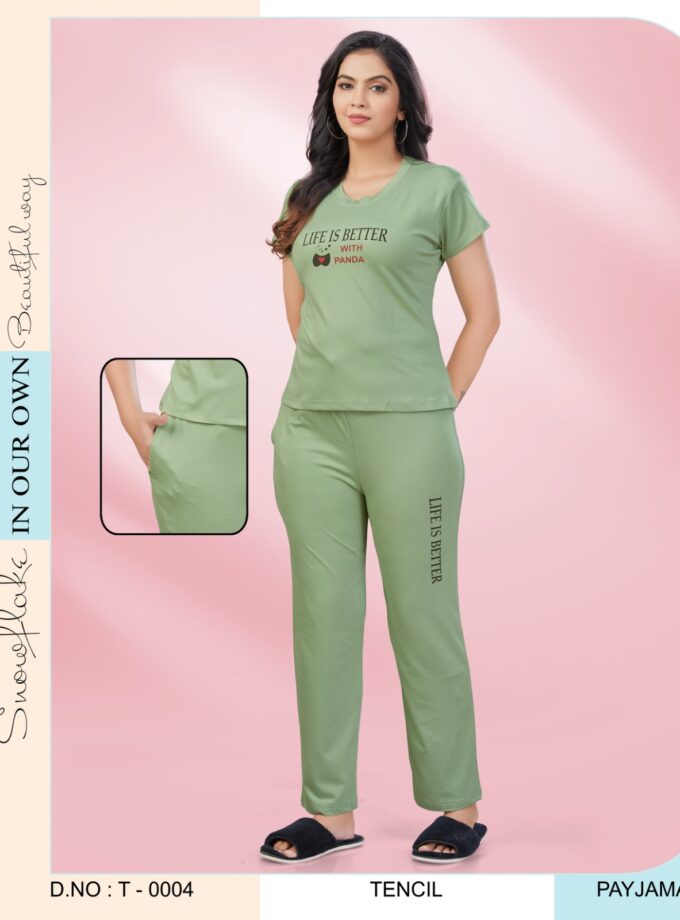 Womy Tencel Night Suit T0004