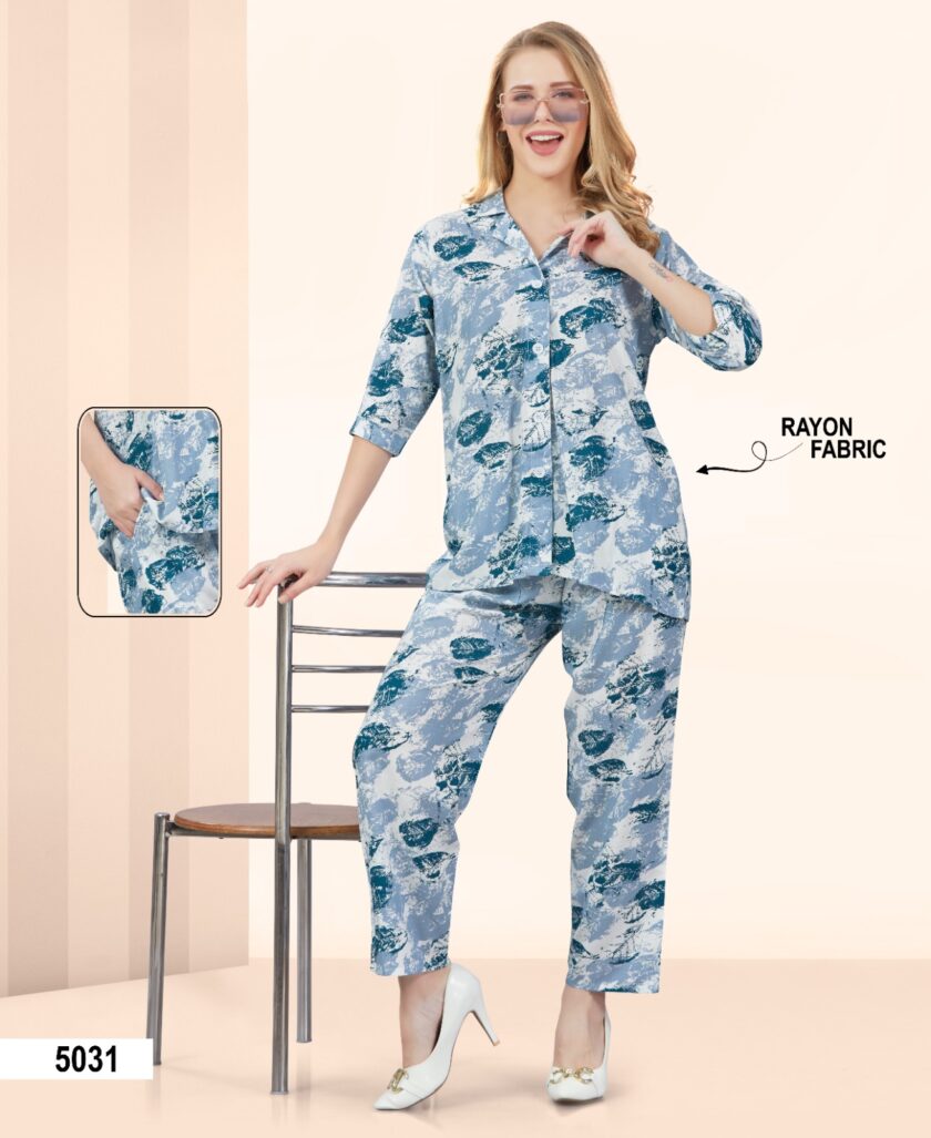 Womy Rayon Co Ord Set 5031