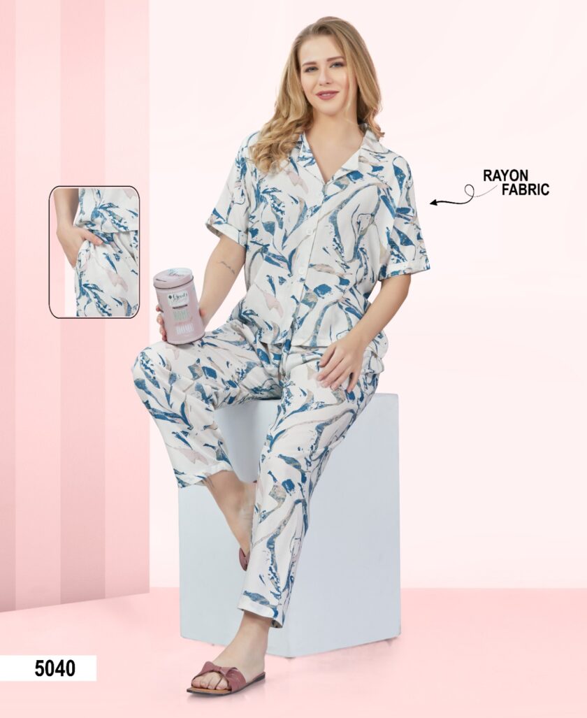 Womy Rayon Co Ord Set 5040