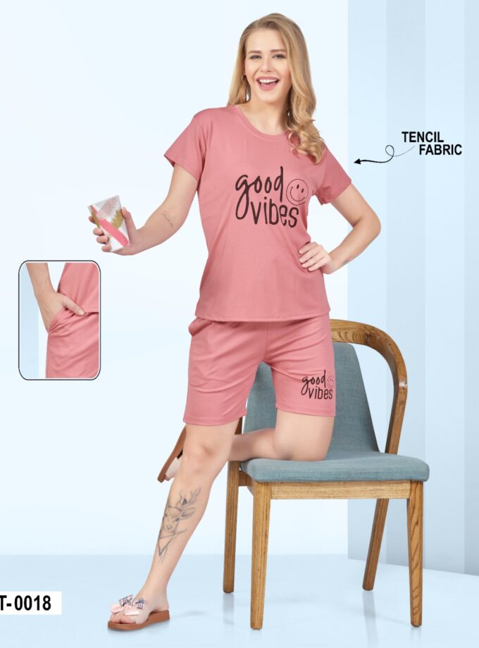 Womy Tencel Tshirt And Shorts 0018