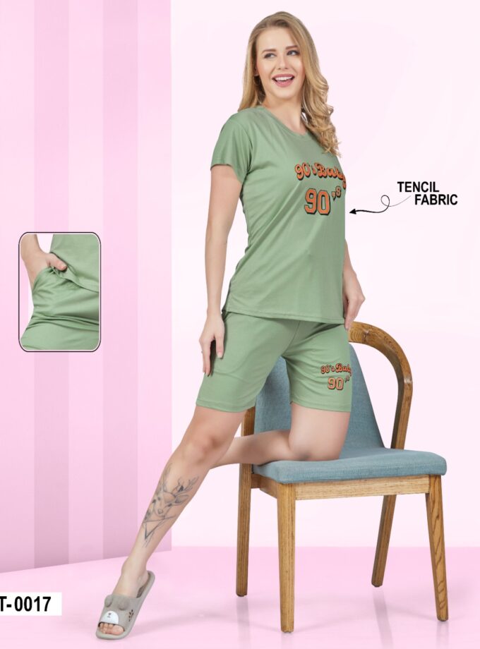 Womy Tencel And Shorts T0017