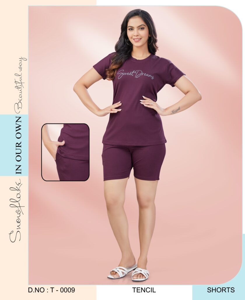 Womy Tencel Tshirt And Shorts 0009