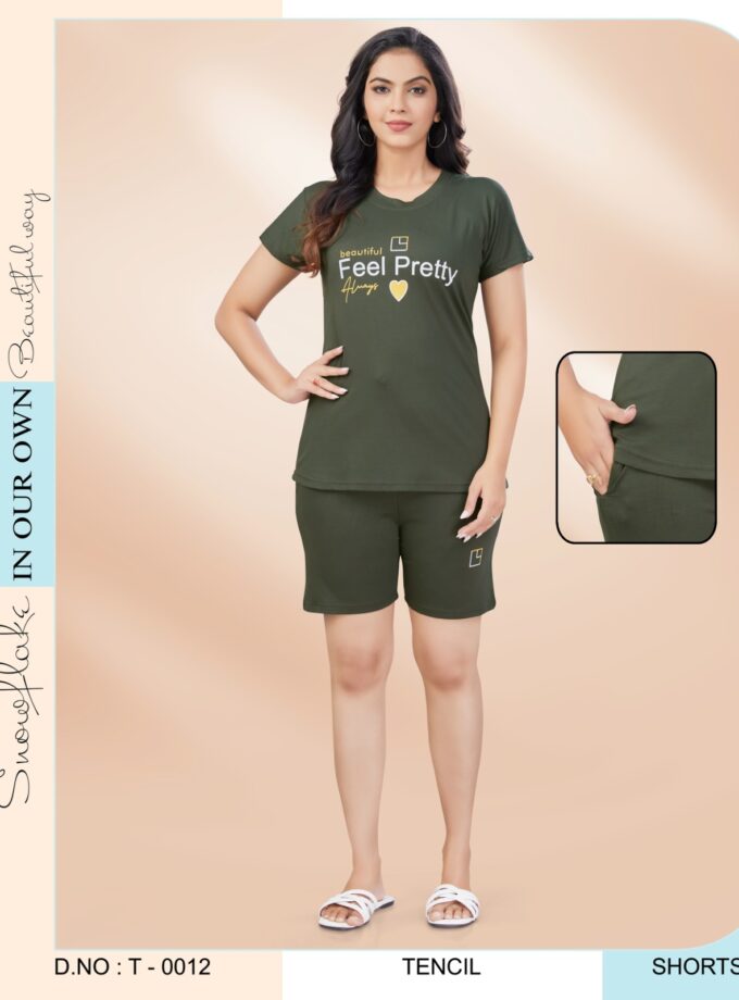 Womy Tshirt and Shorts 0012