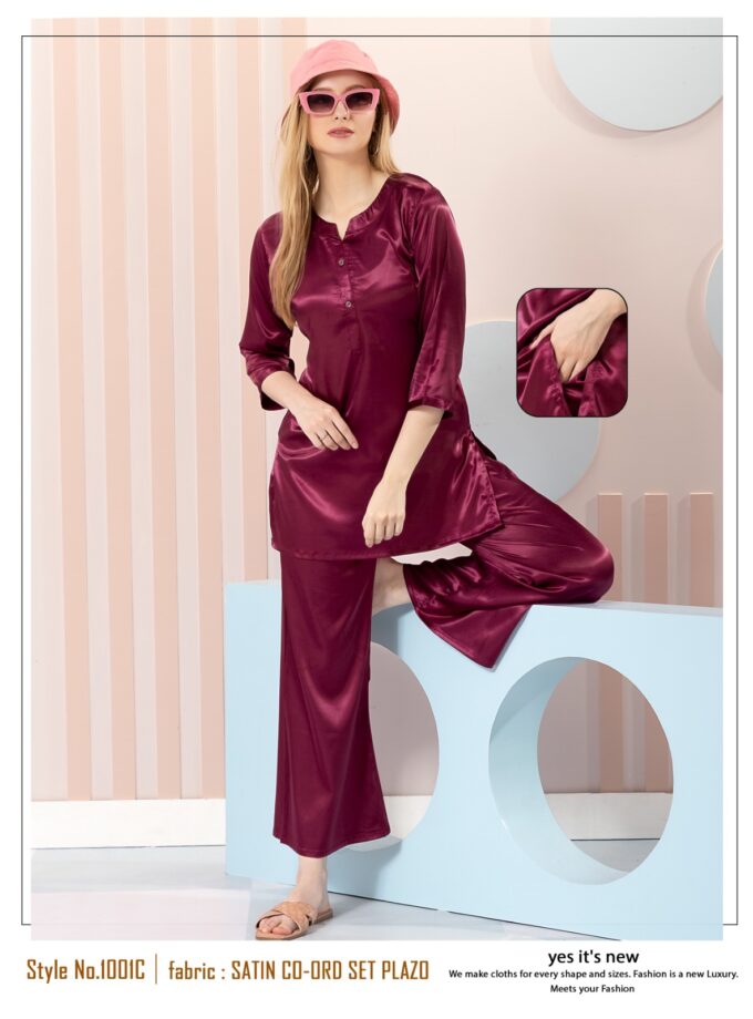 Womy Satin Night Suit 1001-C