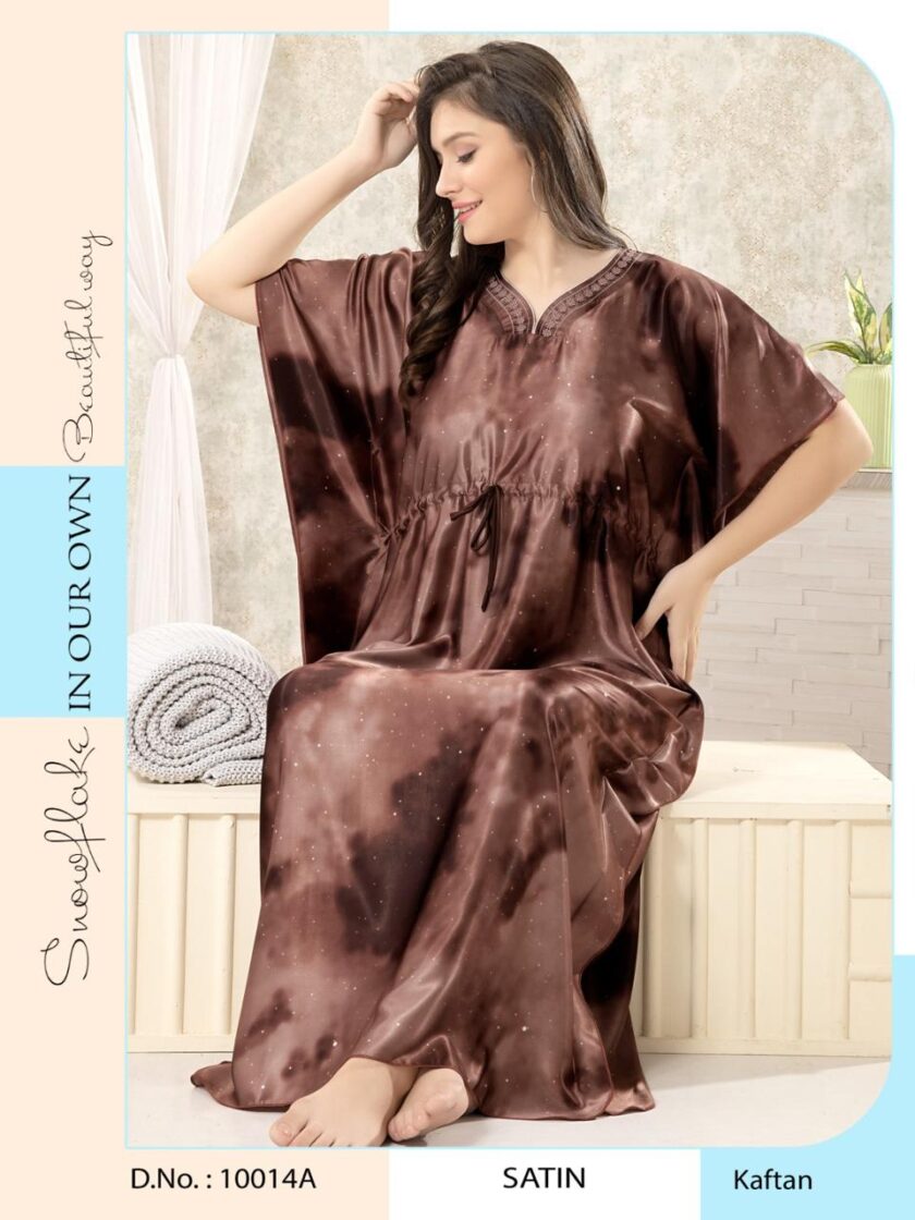 Womy Satin Kaftan Gown 10014 A