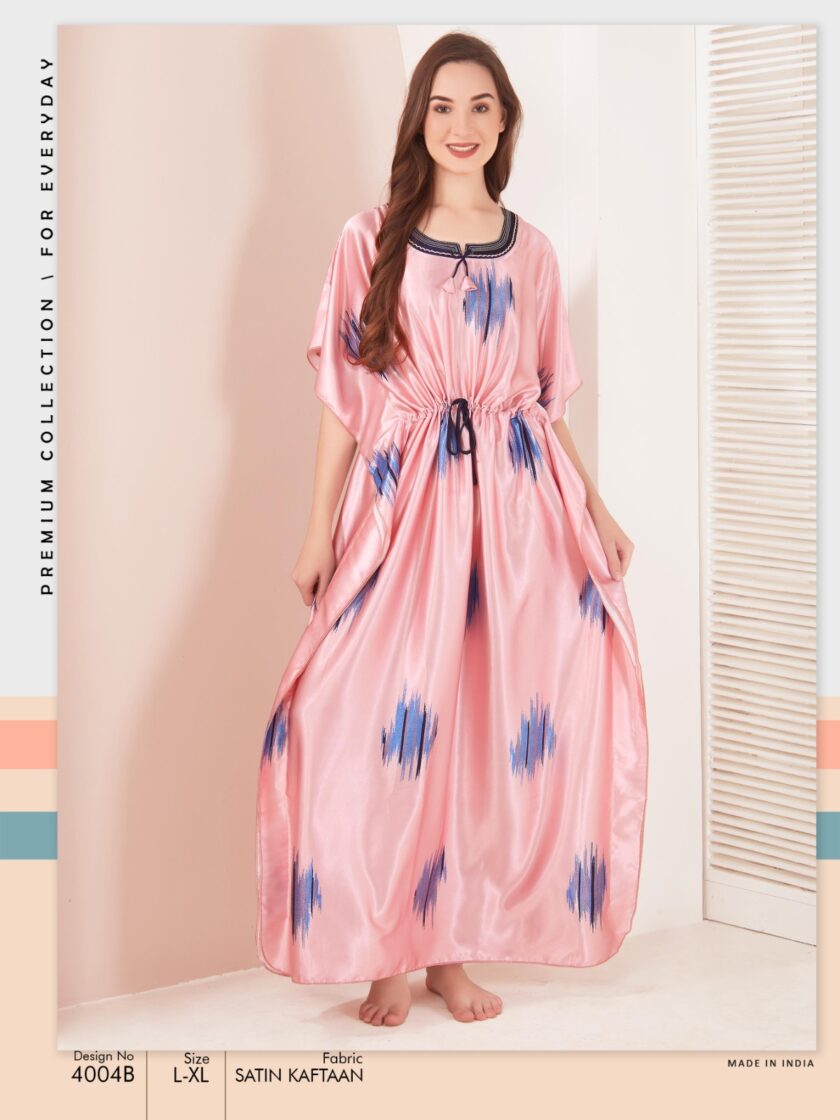 Womy Satin Kaftan Nighty 4004 B