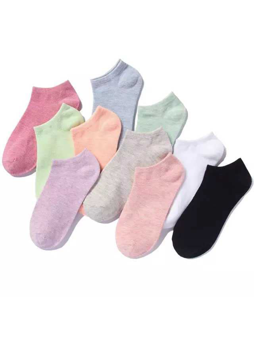 Womy Premium Socks for Women Plain Colours