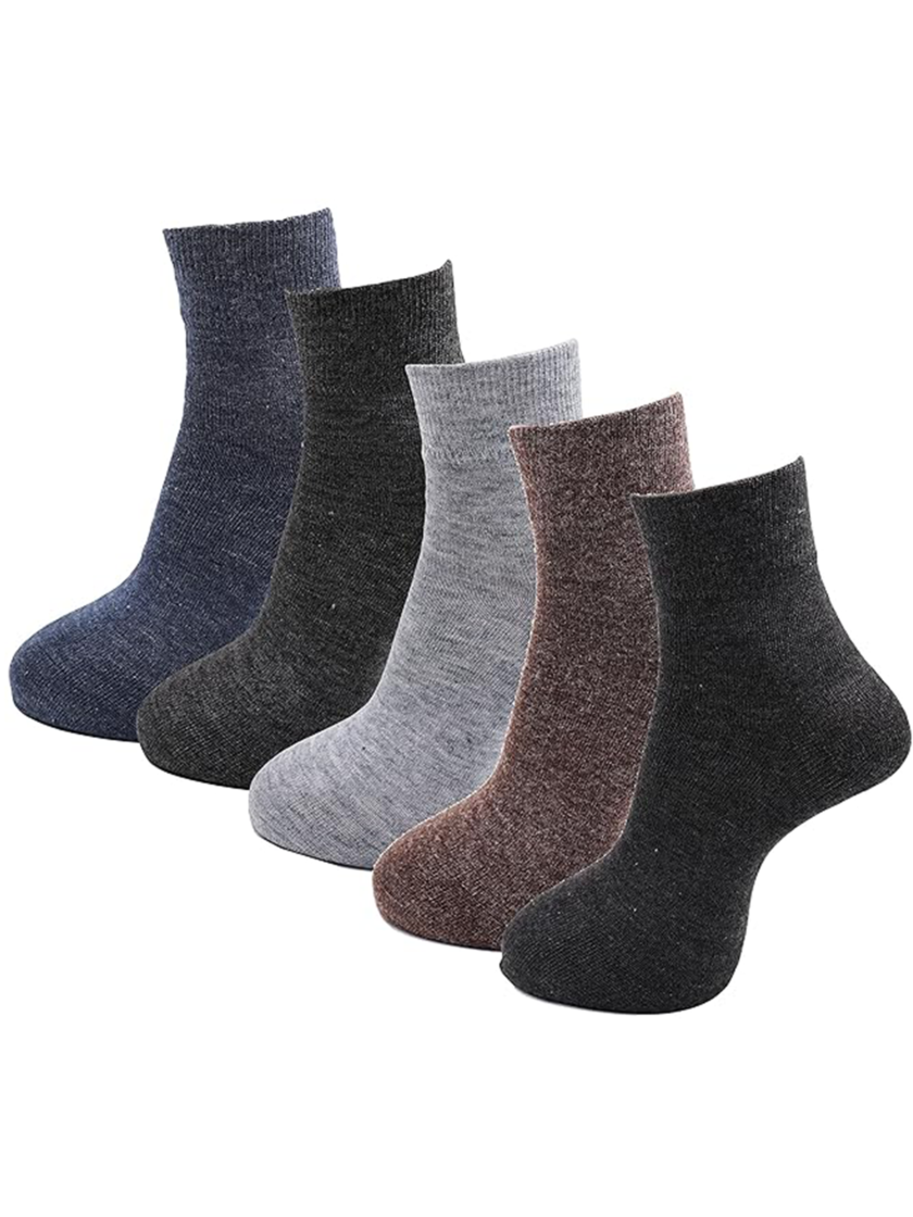 Womy Premium Plain Colours Regular Socks for Men
