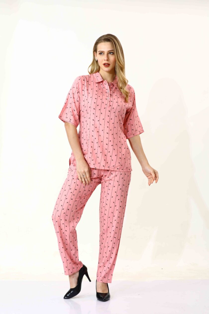 Womy Rayon Co-Ord Set 5059 | Premium Lounge Wear | Soft & Luxury Sleepwear - Image 2