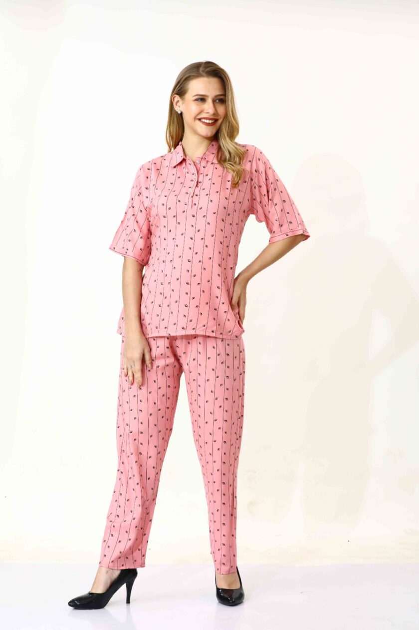 Womy Rayon Co-Ord Set 5059 | Premium Lounge Wear | Soft & Luxury Sleepwear - Image 3