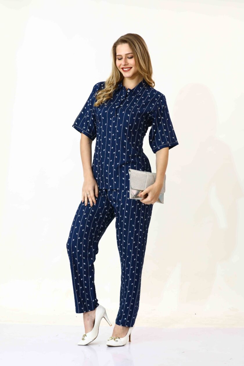 Womy Rayon Co-Ord Set 5057 | Premium Lounge Wear | Soft & Luxury Sleepwear - Image 6