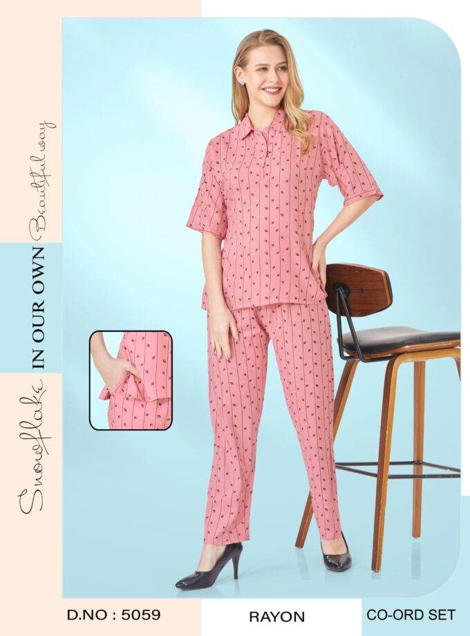 Womy Rayon Co-Ord Set 5059