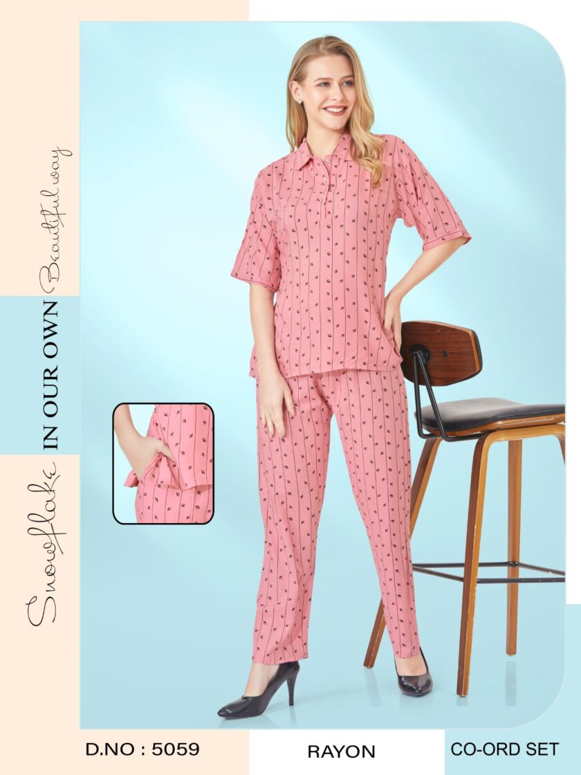 Womy Rayon Co-Ord Set 5059