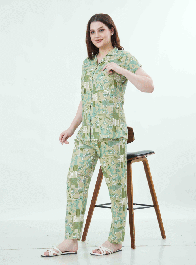 Womy Braless Loungewear Set – Mossy Mornings Edition
