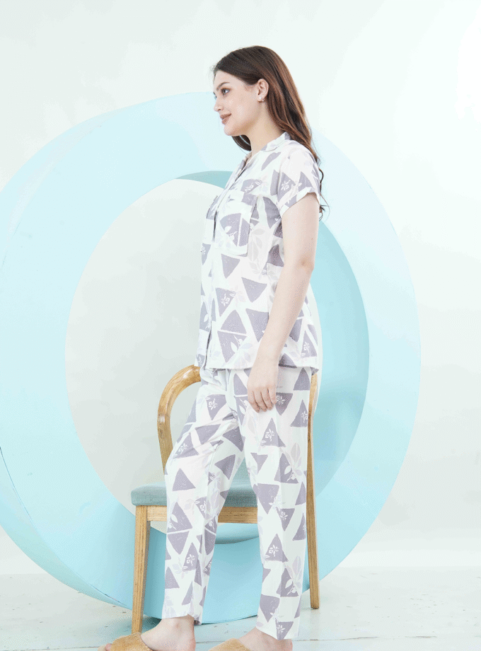 Womy Braless Loungewear Set – Lavender Fog Edition