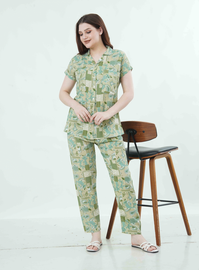 Womy Braless Loungewear Set – Mossy Mornings Edition