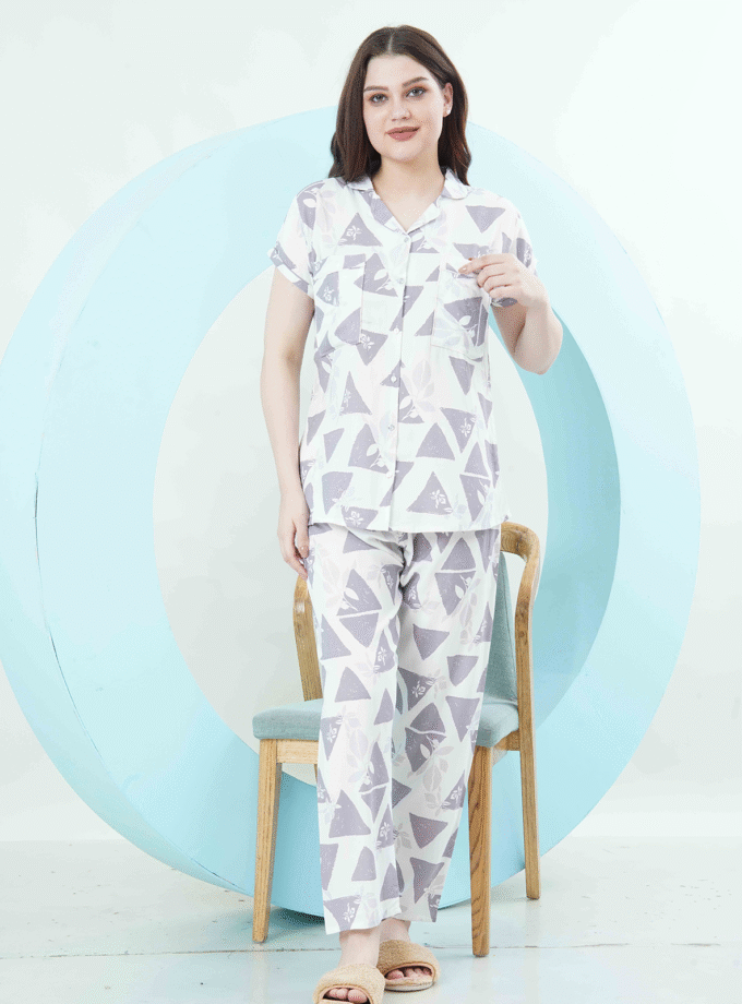 Womy Braless Loungewear Set – Lavender Fog Edition