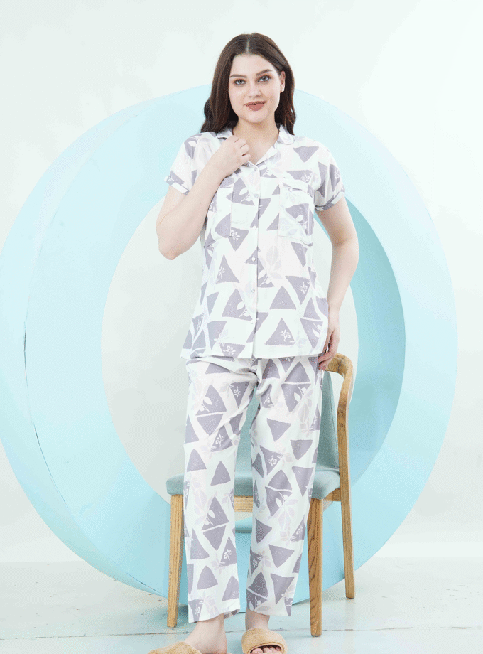 Womy Braless Loungewear Set – Lavender Fog Edition