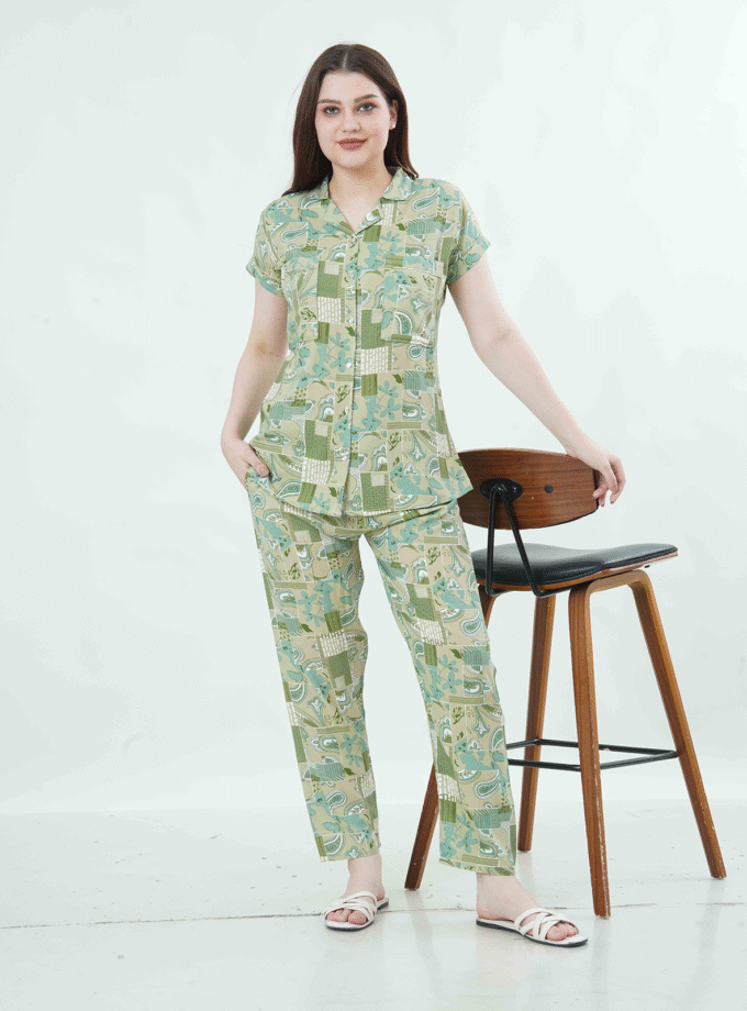 Womy Braless Loungewear Set – Mossy Mornings Edition
