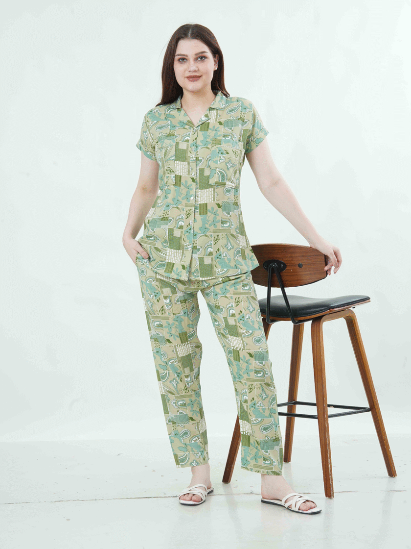 Womy Braless Loungewear Set – Mossy Mornings Edition - Image 4