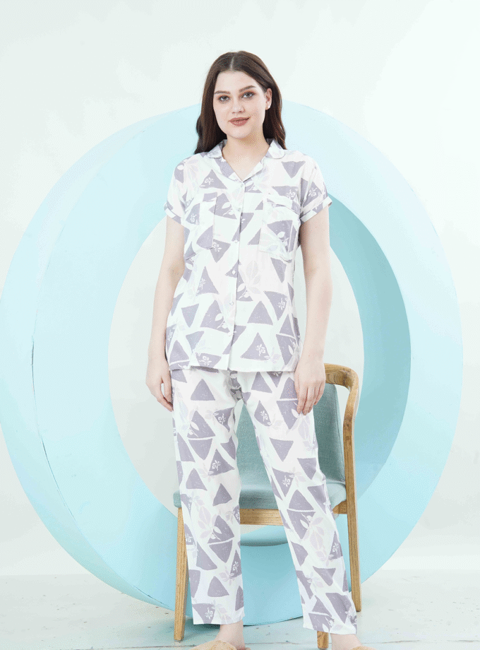 Womy Braless Loungewear Set – Lavender Fog Edition