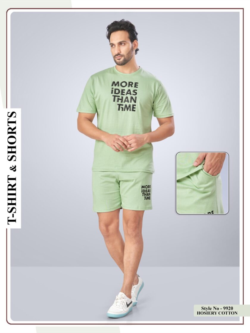 Womy Premium Lounge Shorts for Men – Nightwear Redefined - Green