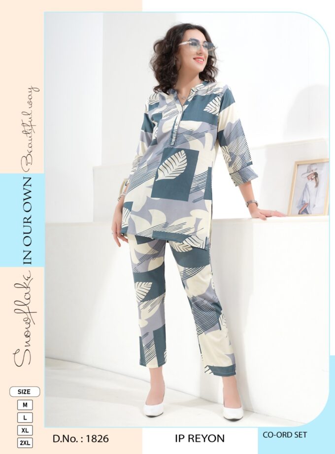 Womy Premium Rayon Co-ord Set | Style Meets Comfort| Sizes M-2XL | 1826