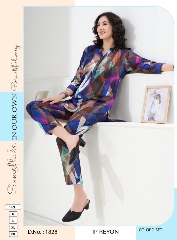 Womy Premium Rayon Co-ord Set | Chic Comfort Meets Effortless Style | Sizes M–2XL|1828