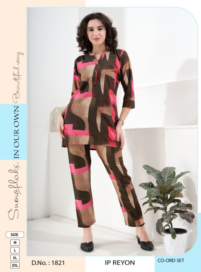 Womy Premium Rayon Co-ord Set | Effortless Style & Comfort | Available in M–2XL |1821