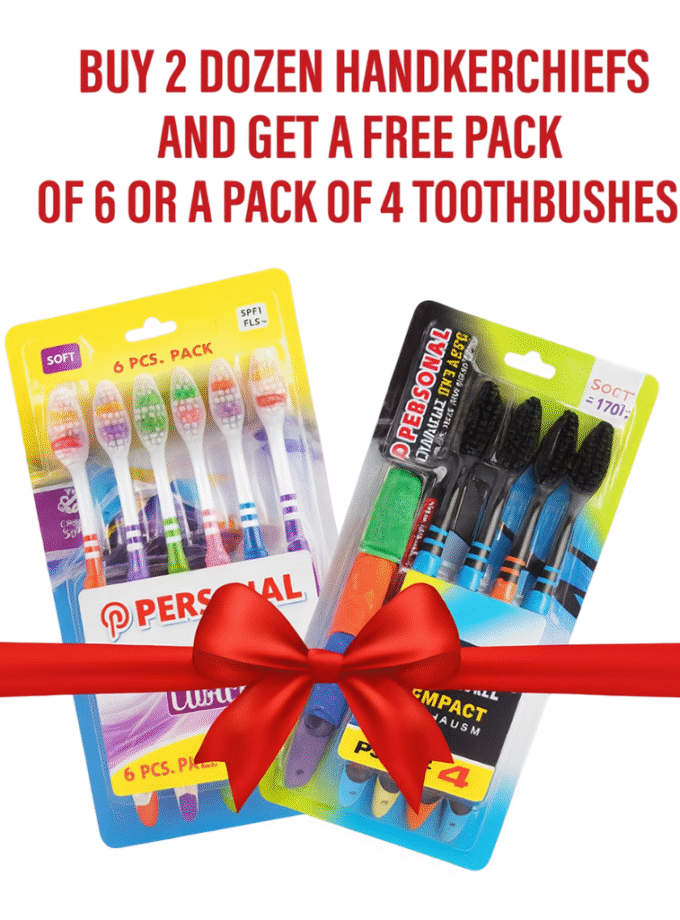 Buy 2 Handkerchief Sets & Get a Free Dental Care Kit Worth ₹130!