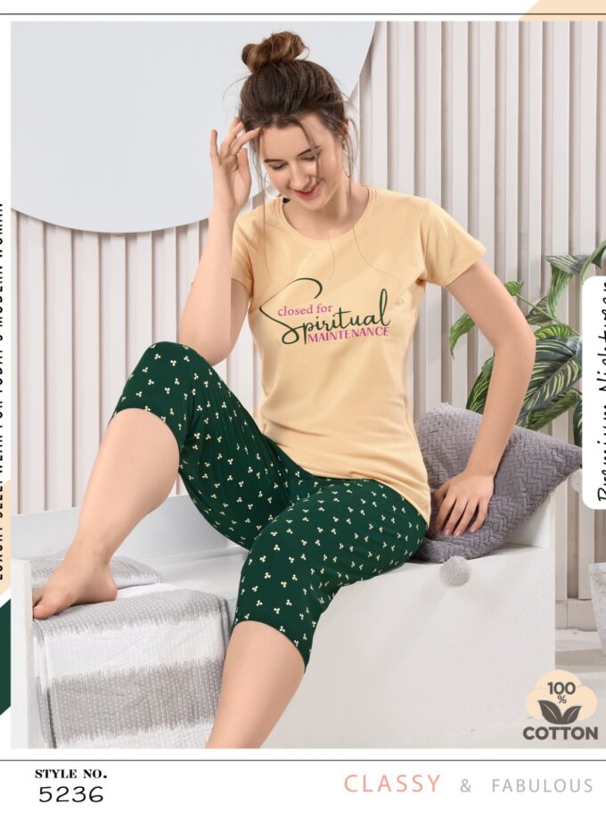 Womy Hosiery T-Shirt / Kaperi | Soft, Elegant & Everyday Comfort | Sizes M–2XL | 5236