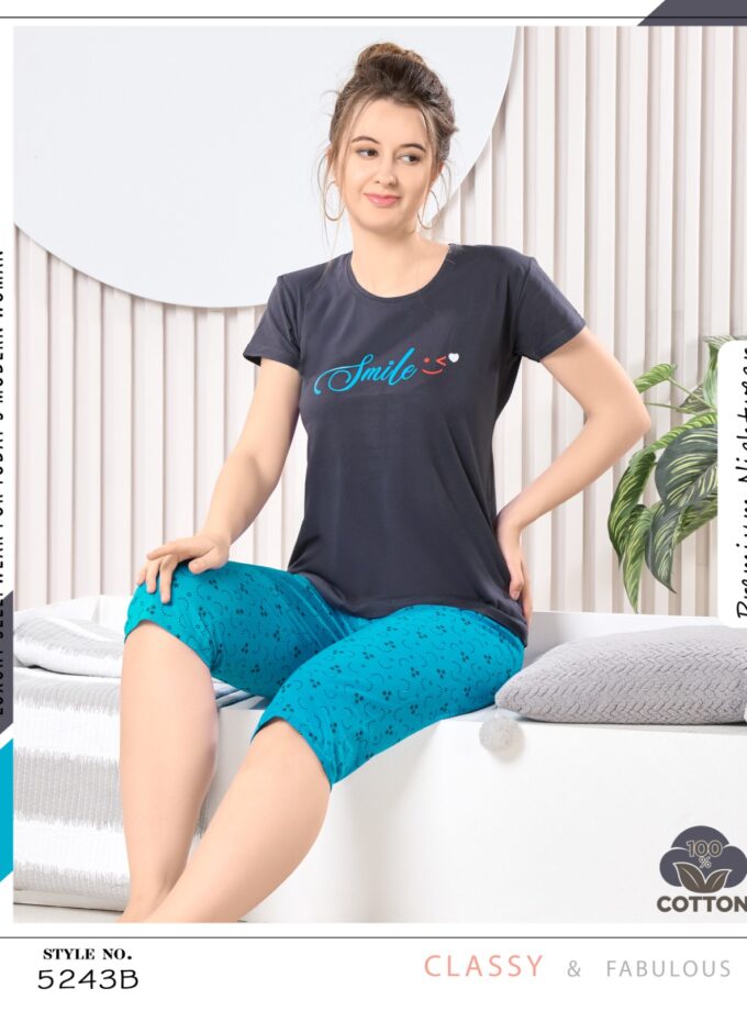 Womy Hosiery T-Shirt / Kaperi | Soft, Stylish & Everyday Comfort | Sizes M–2XL | 5243 B