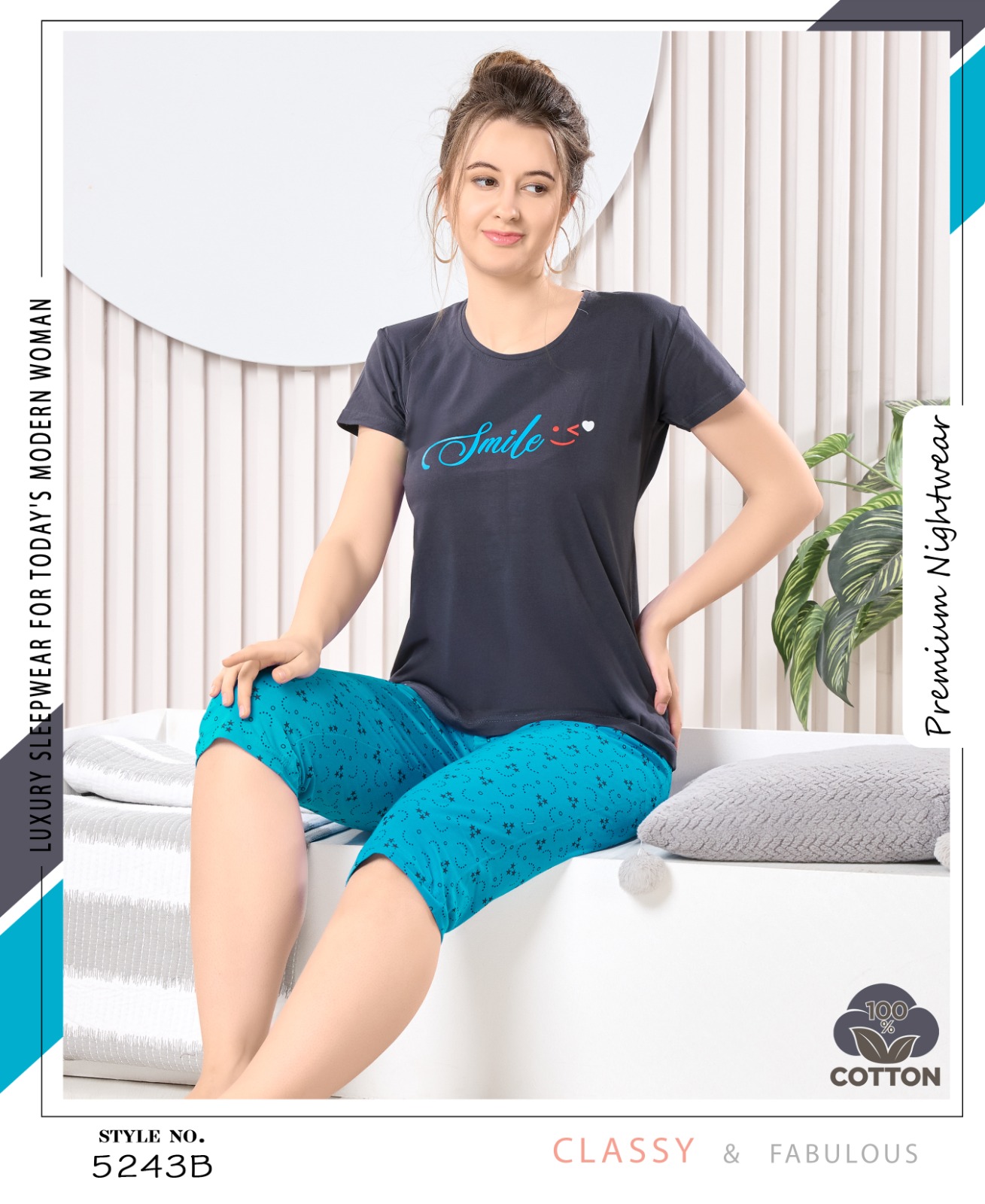 Womy Hosiery T-Shirt / Kaperi | Soft, Stylish & Everyday Comfort | Sizes M–2XL | 5243 B