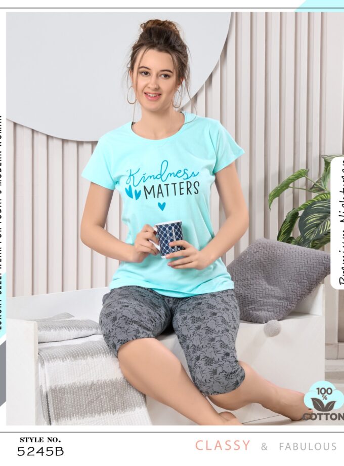 Womy Hosiery T-Shirt / Kaperi | Soft, Stylish & Everyday Comfort | Sizes M–2XL | 5245 B