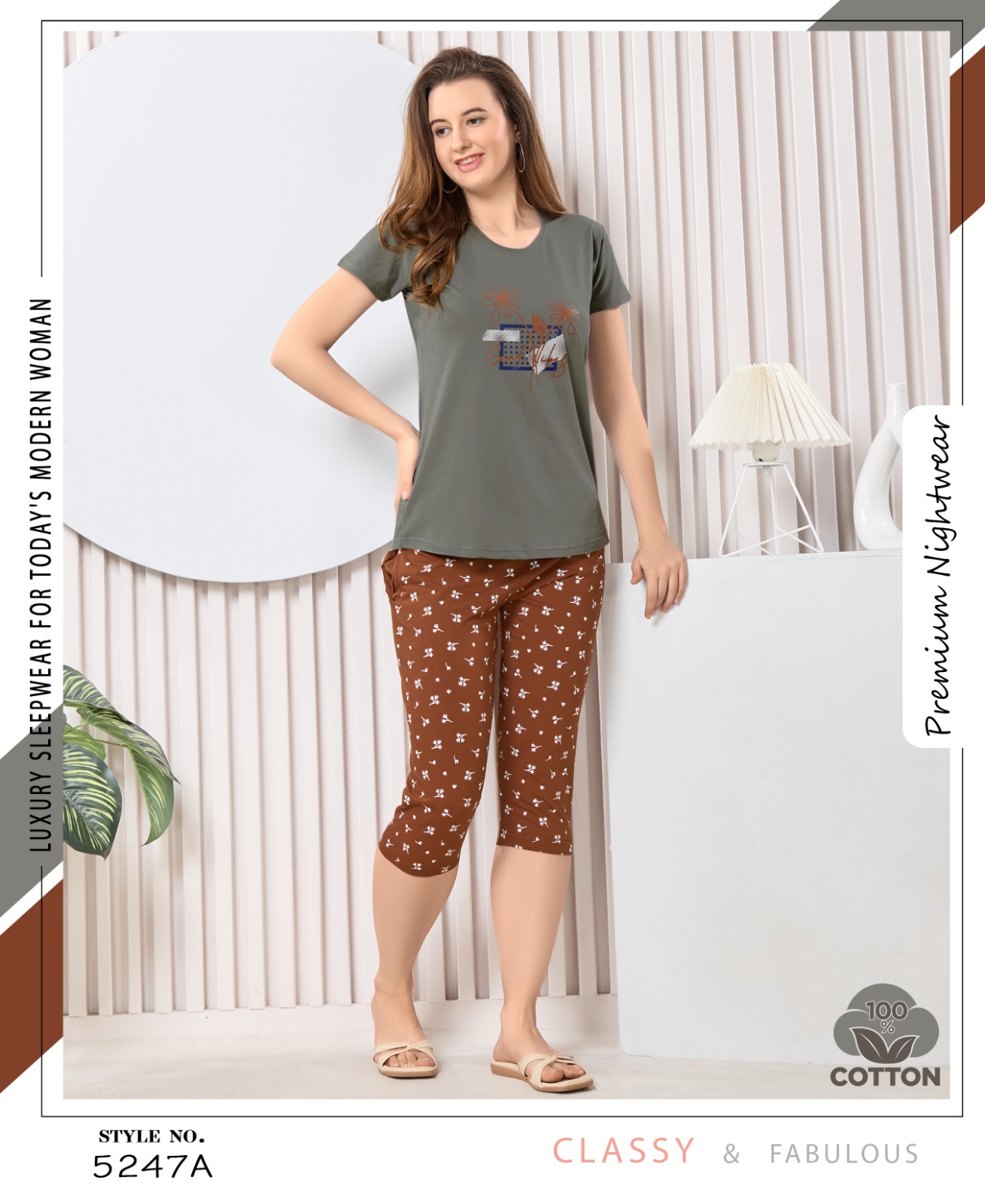 Womy Hosiery T-Shirt / Kaperi | Soft, Stylish & Everyday Comfort | Sizes M–2XL | 5247 A